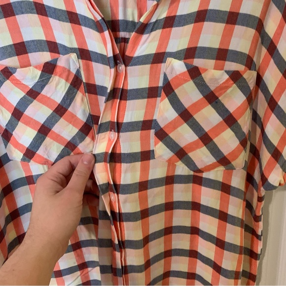 A new day flannel button down top - Picture 6 of 6